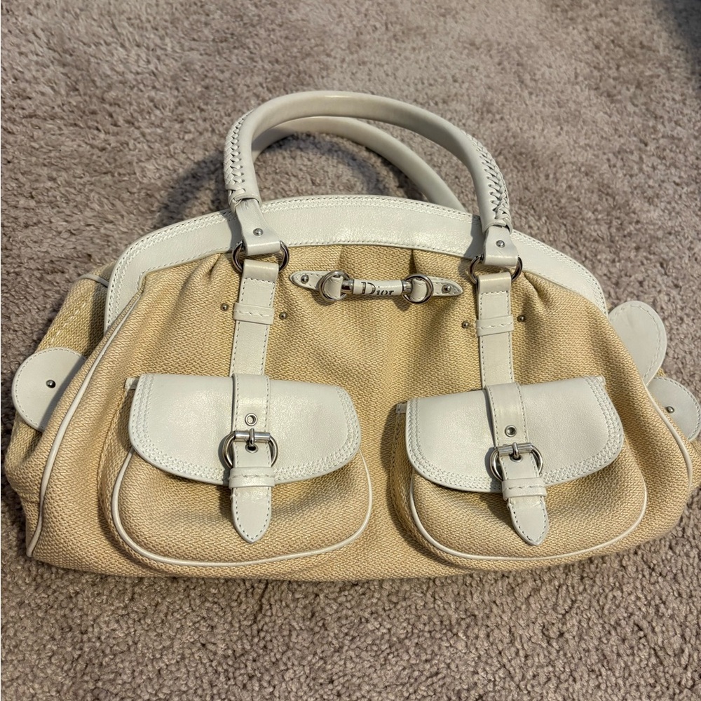 Christian Dior canvas tote